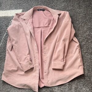 Pink Button-Up Shirt